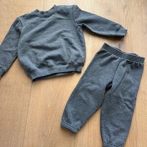 Leveret Charcoal Gray Sweat Set